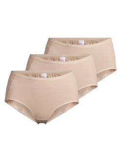 Nina von C. Damen Taillen Slip - 3er Pack Basic in beige