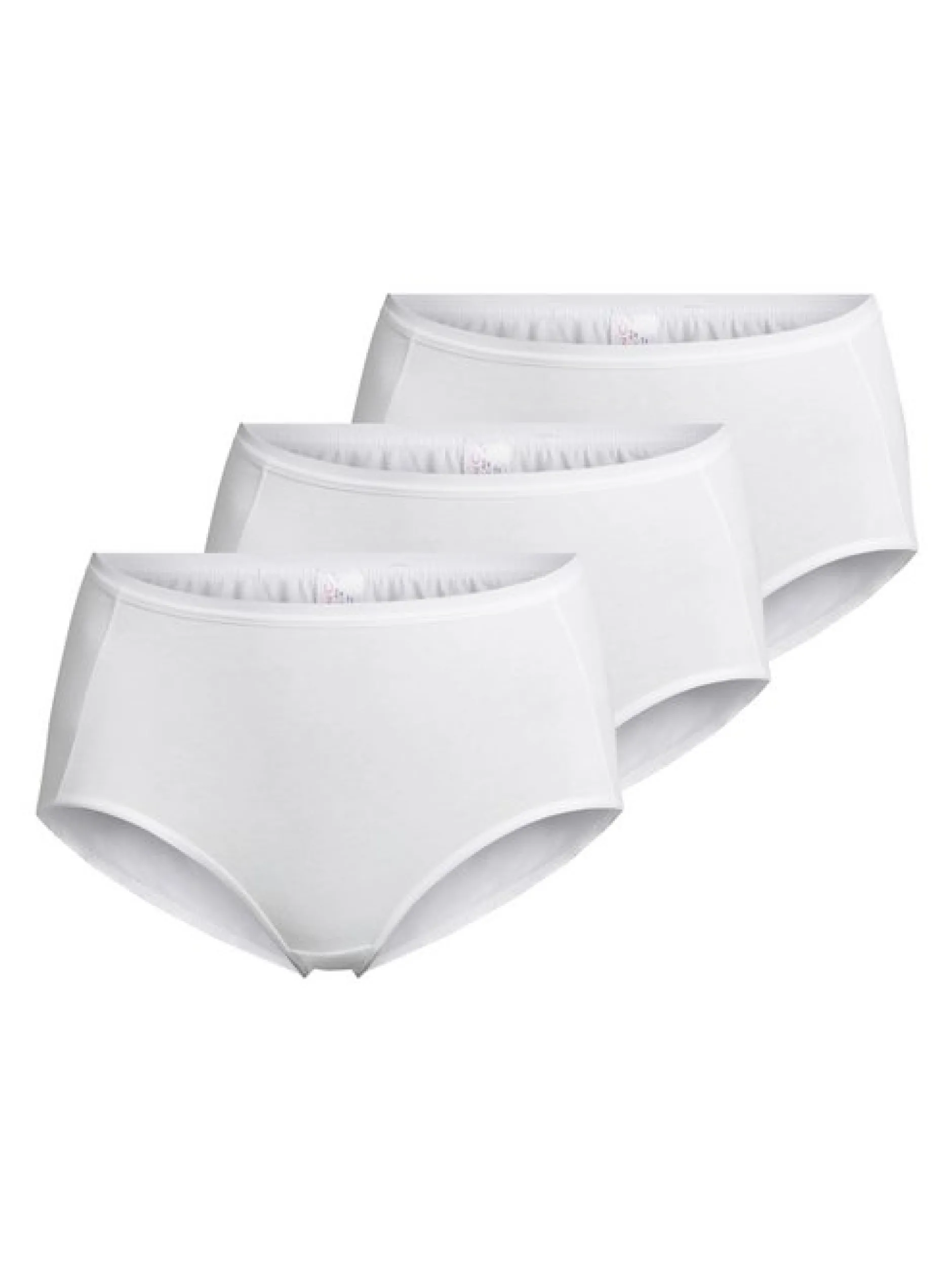 Nina von C. Damen Taillen Slip - 3er Pack Basic in weiß