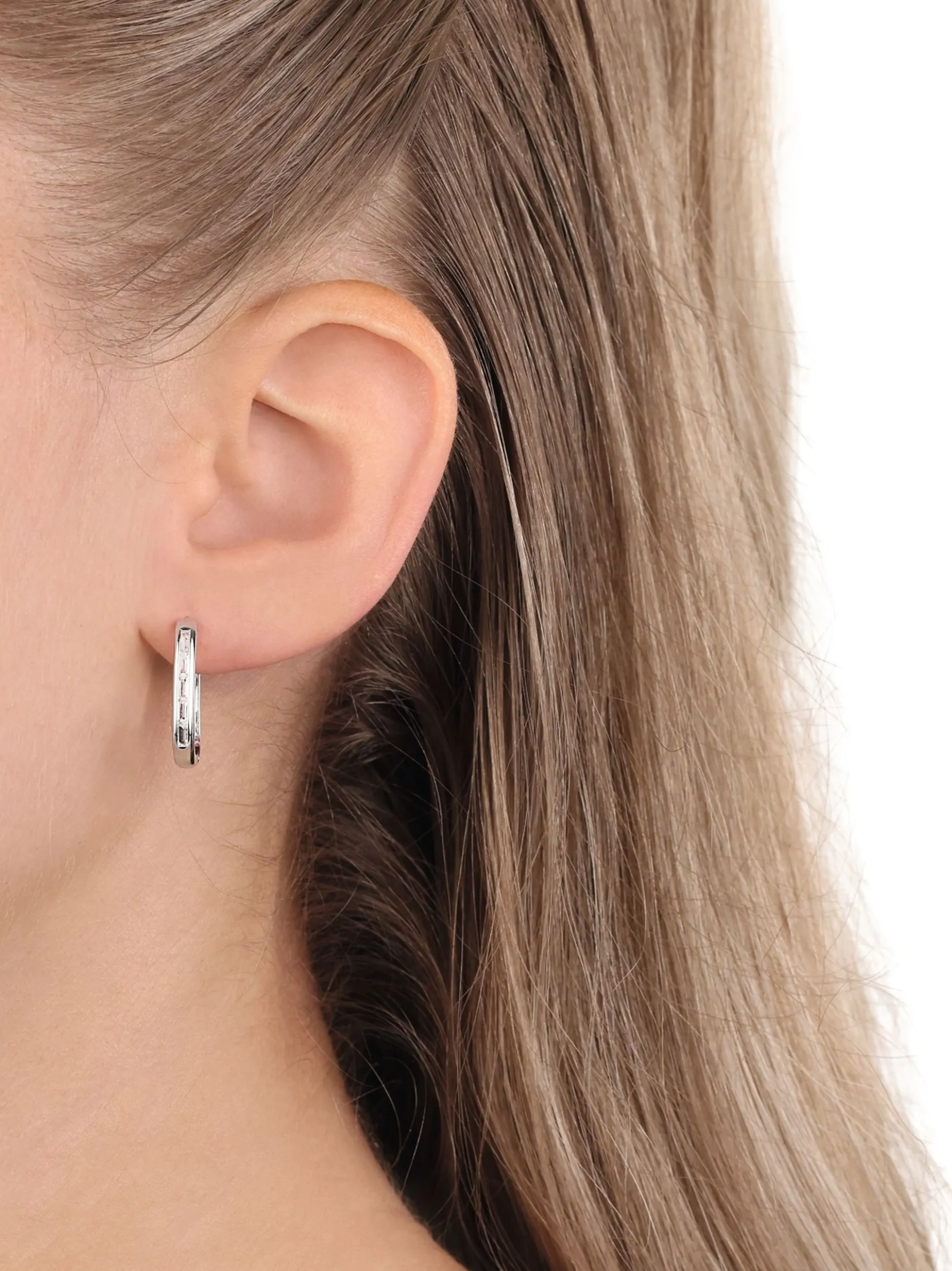 NOELANI Damen Creolen in silber
