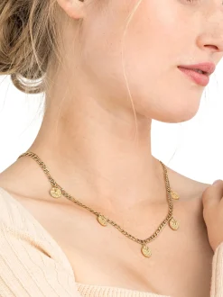 NOELANI Damen Kette mit Anhänger in gold