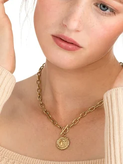 NOELANI Damen Kette mit Anhänger in gold