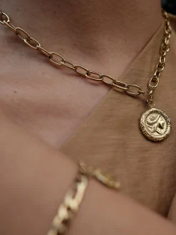 NOELANI Damen Kette mit Anhänger in gold