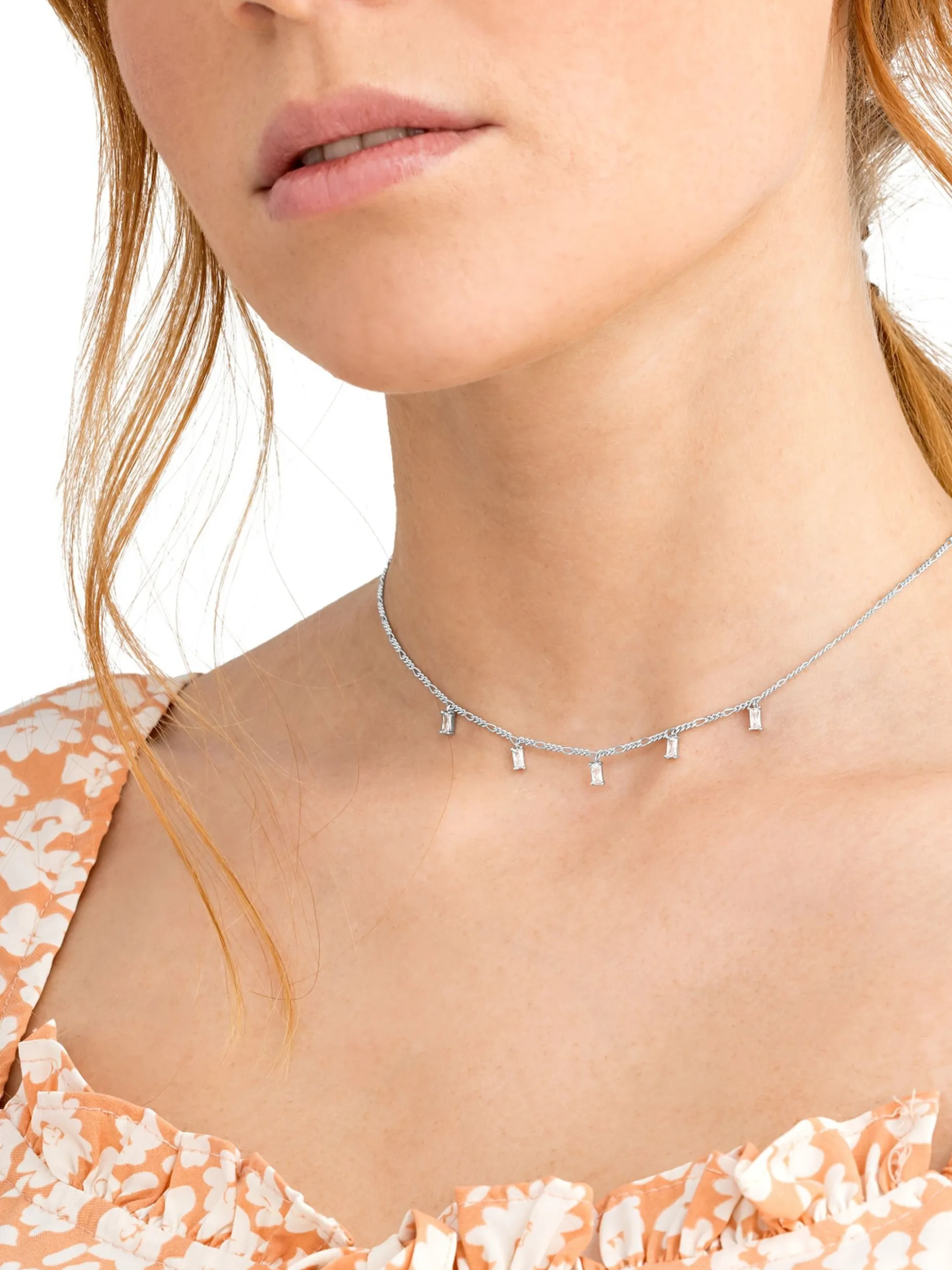 NOELANI Damen Kette mit Anhänger in silber