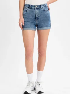 Noisy May Damen Jeansshorts - NMMoni in light stone