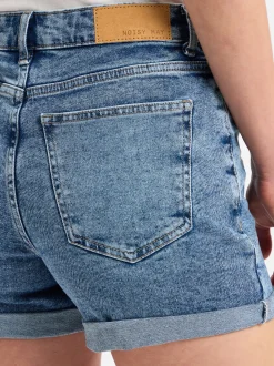 Noisy May Damen Jeansshorts - NMMoni in light stone
