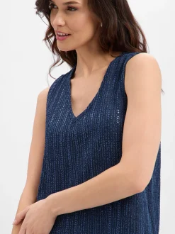 Noisy May Damen Pailletten-Jeanskleid - NMAmalie in denim