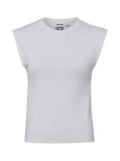 Noisy May Damen Shirt - NMLega in weiß - Ärmel: ohne Arm