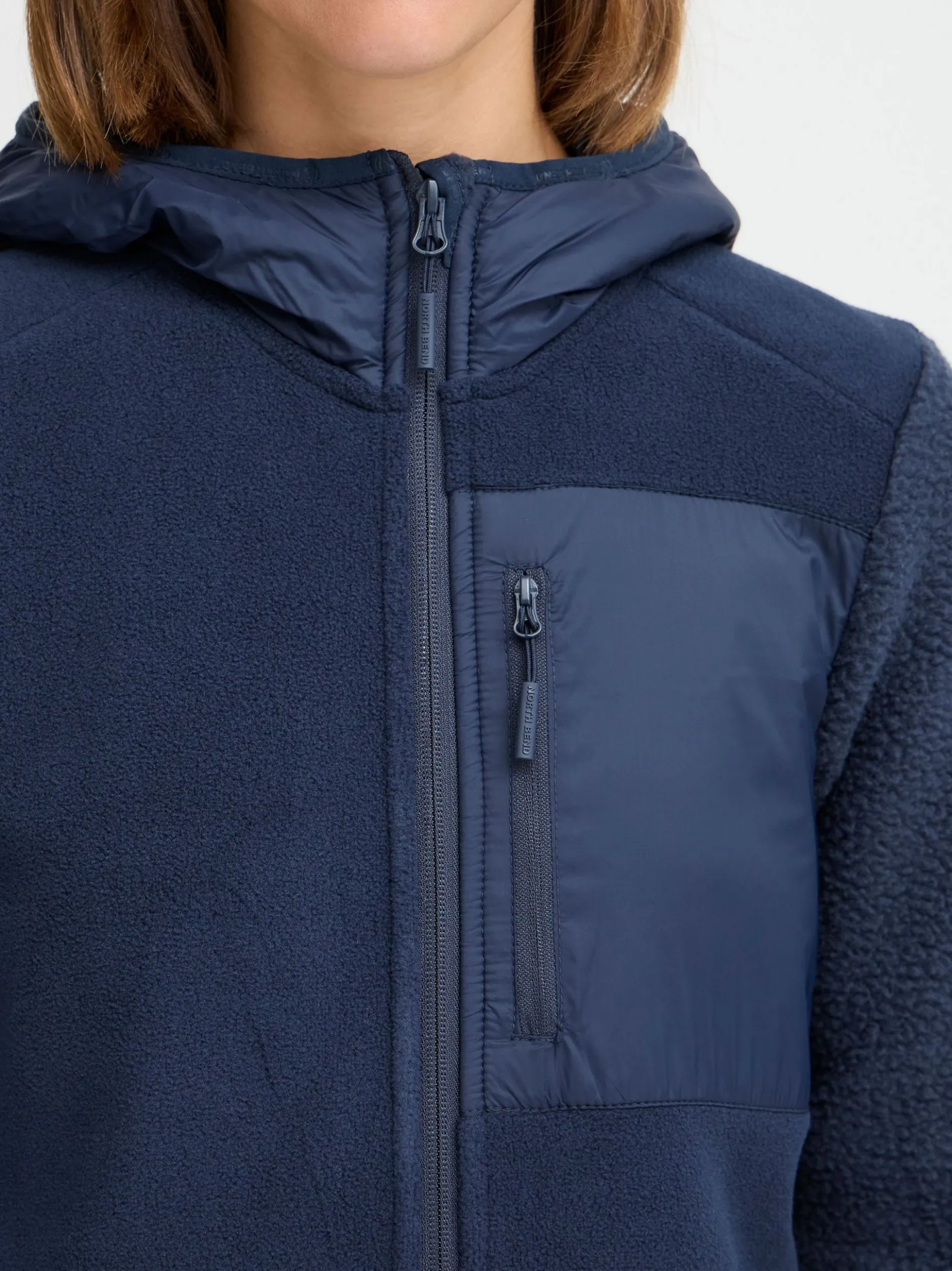 North Bend Damen Fleecejacke - NBMattea in marine