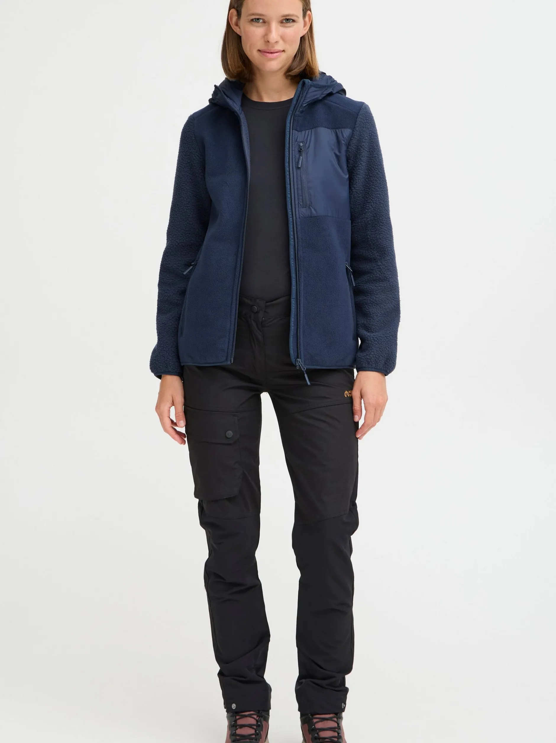 North Bend Damen Fleecejacke - NBMattea in marine