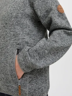 North Bend Damen Fleecejacke - NBSamana in hellgrau