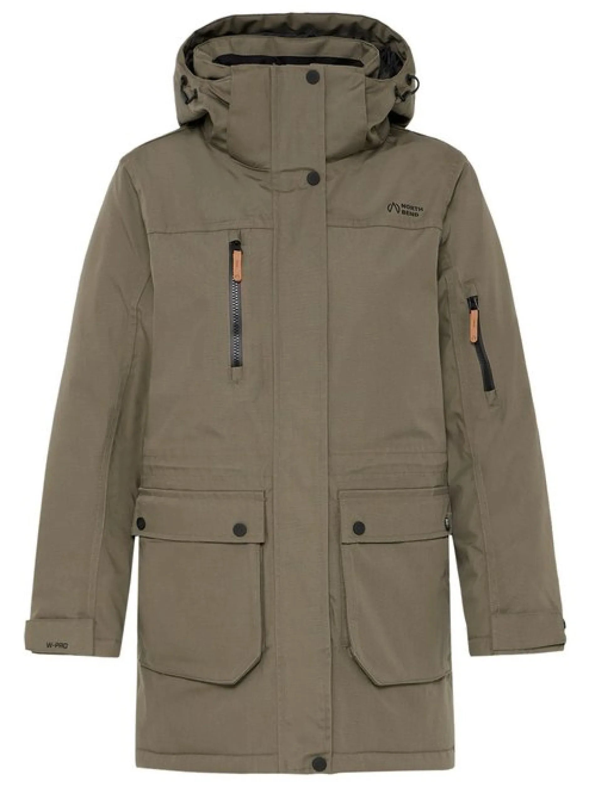 North Bend Damen Outdoorjacke - NBWanda in schlamm