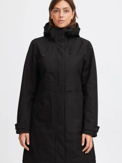 North Bend Damen Parka in schwarz
