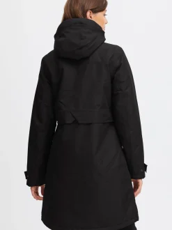 North Bend Damen Parka in schwarz