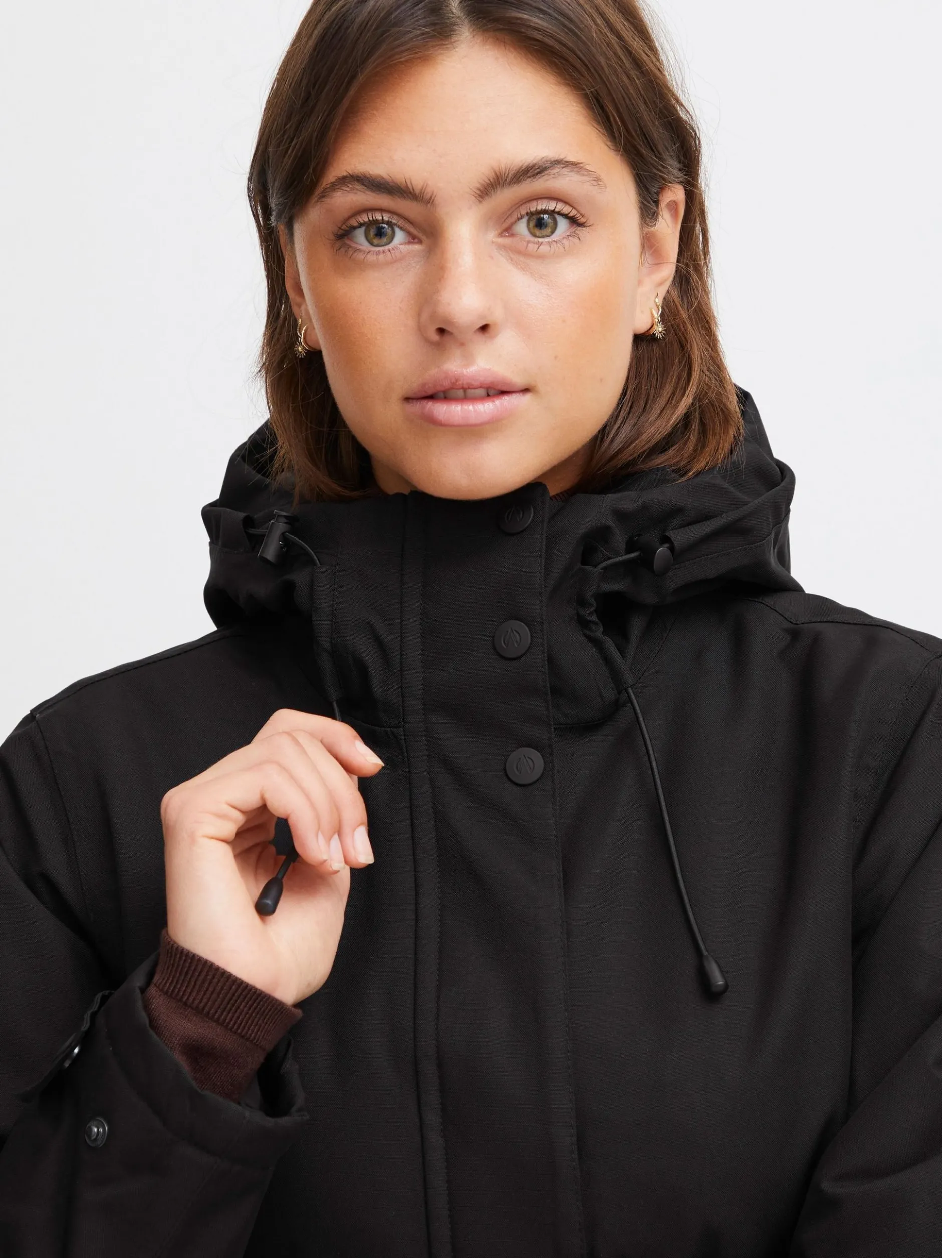 North Bend Damen Parka in schwarz