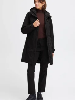 North Bend Damen Parka in schwarz