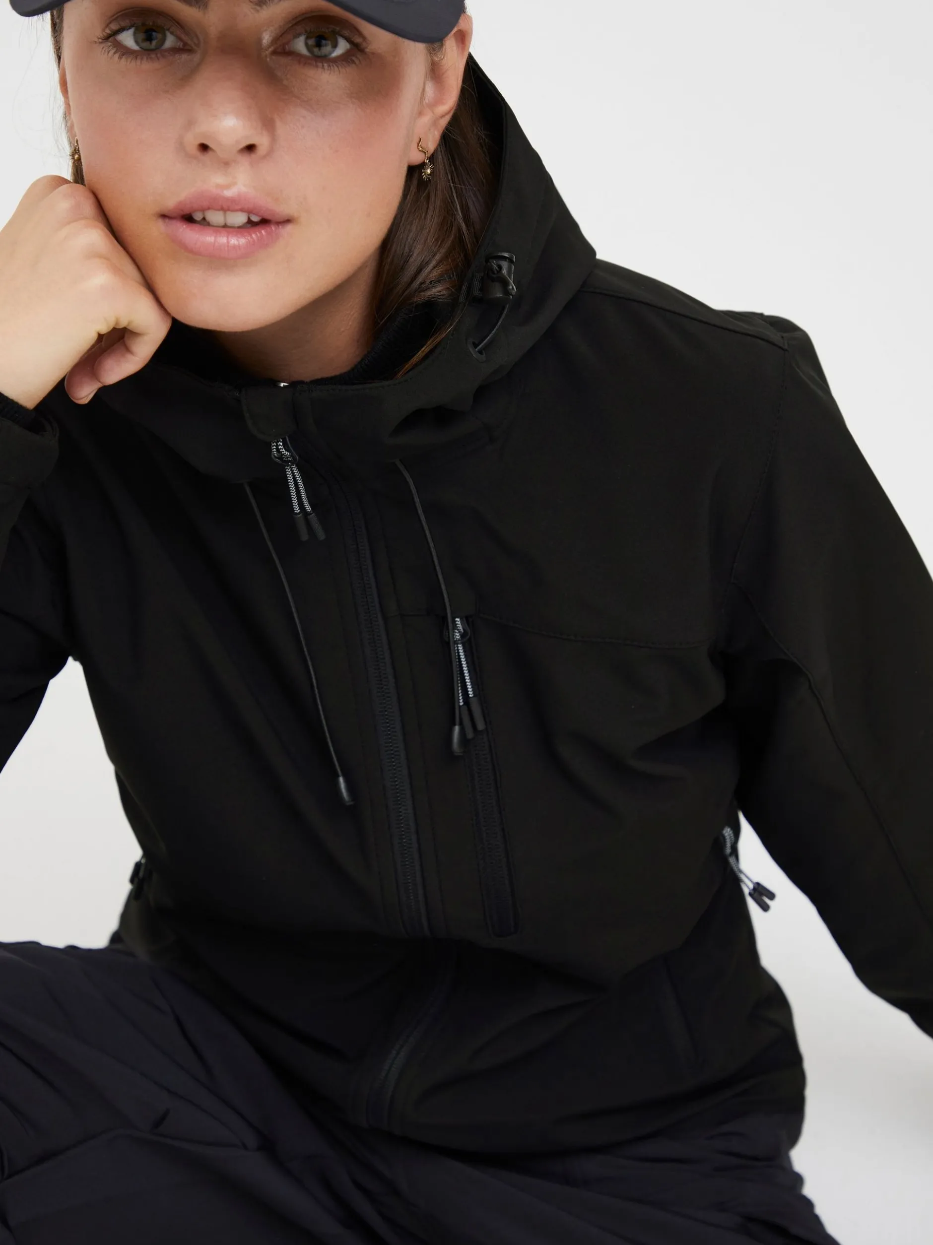 North Bend Damen Softshelljacke - NBRosa in schwarz