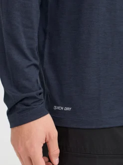North Bend Herren Langarmshirt - NBAdreon in blau
