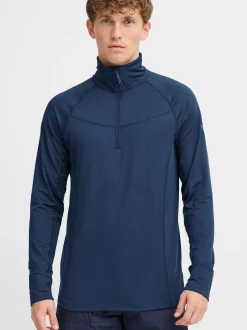 North Bend Herren Langarmshirt - NBBennet in marine
