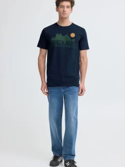 North Bend Herren Rundhalsshirt - NBCash in marine