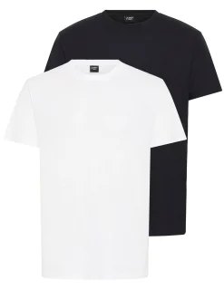 North Bend Herren Rundhalsshirt - NBGarfinkel in weiß schwarz