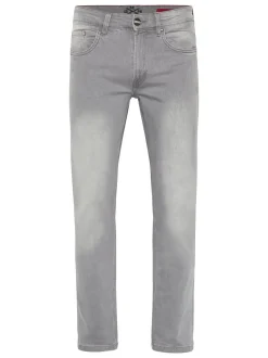 Oklahoma Jeans Herren Jeans in grau - Länge: lang