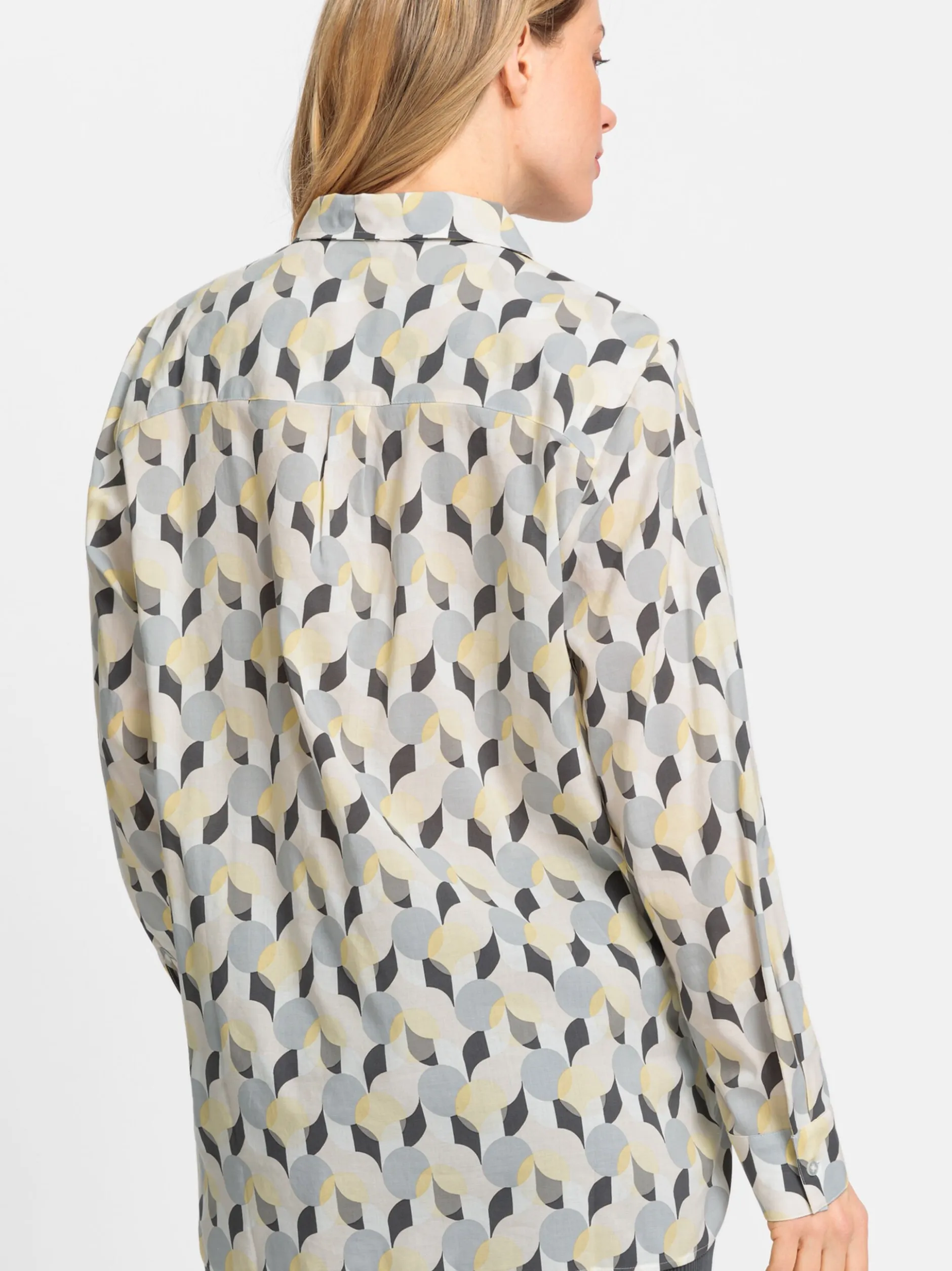 Olsen Damen Bluse in mehrfarbig - Ausschnitt: Rundhals