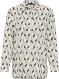 Olsen Damen Bluse in mehrfarbig - Ausschnitt: Rundhals