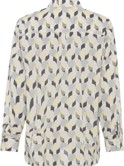 Olsen Damen Bluse in mehrfarbig - Ausschnitt: Rundhals