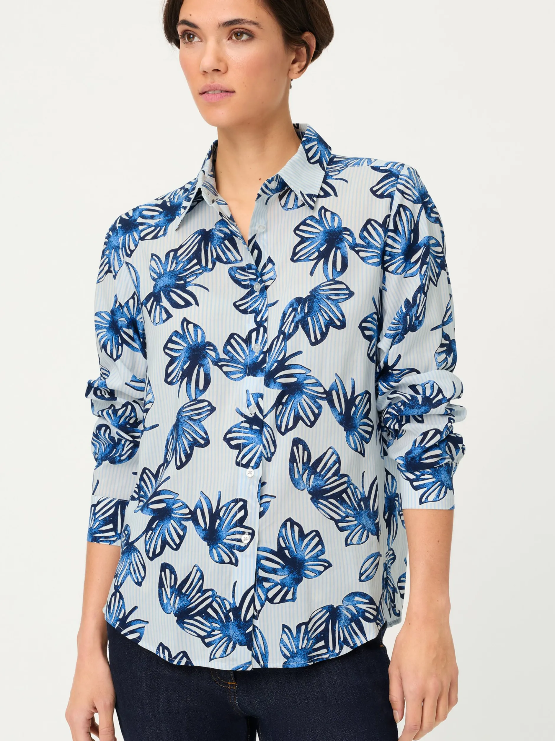 Olsen Damen Bluse in mehrfarbig - Ärmel: langarm