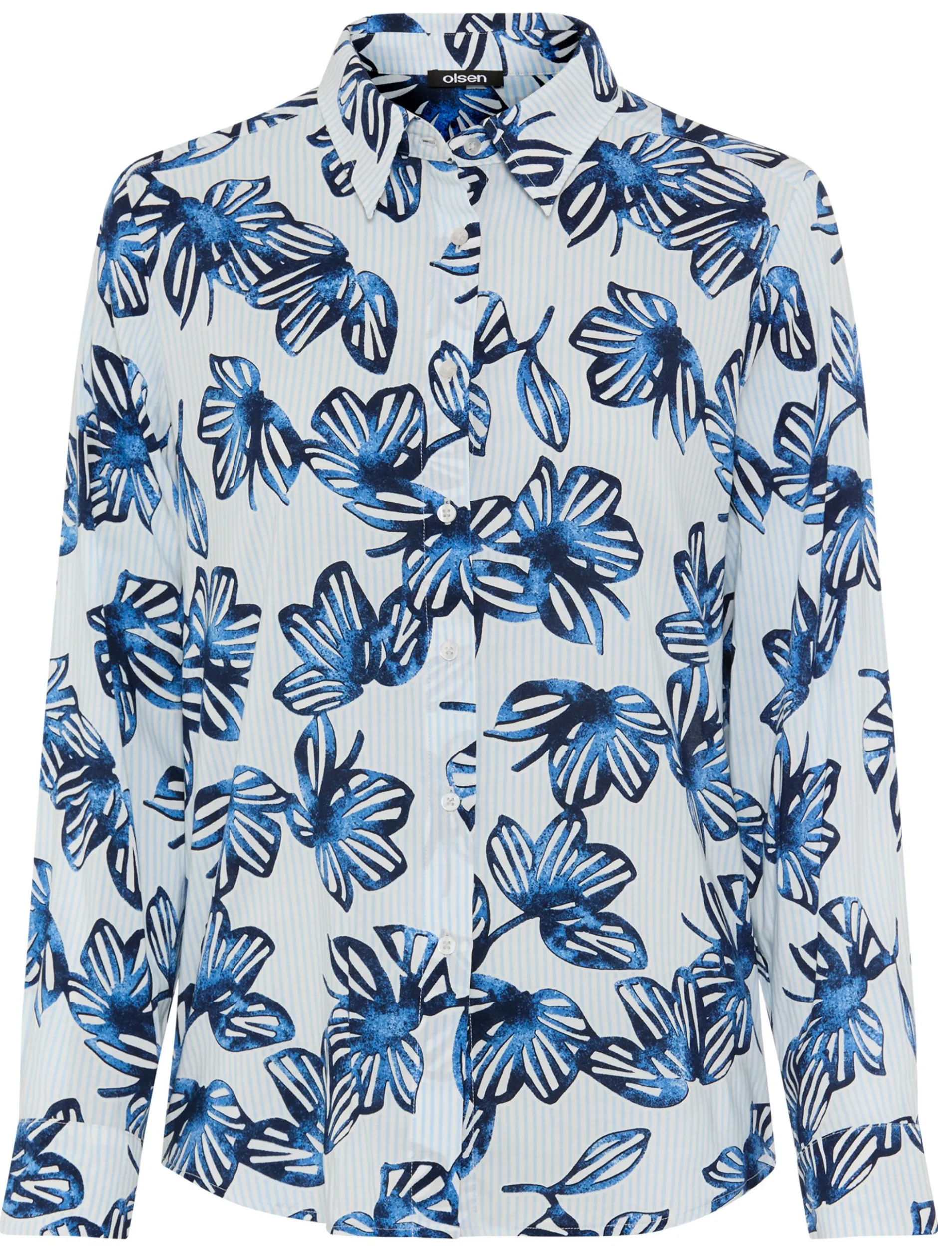 Olsen Damen Bluse in mehrfarbig - Ärmel: langarm