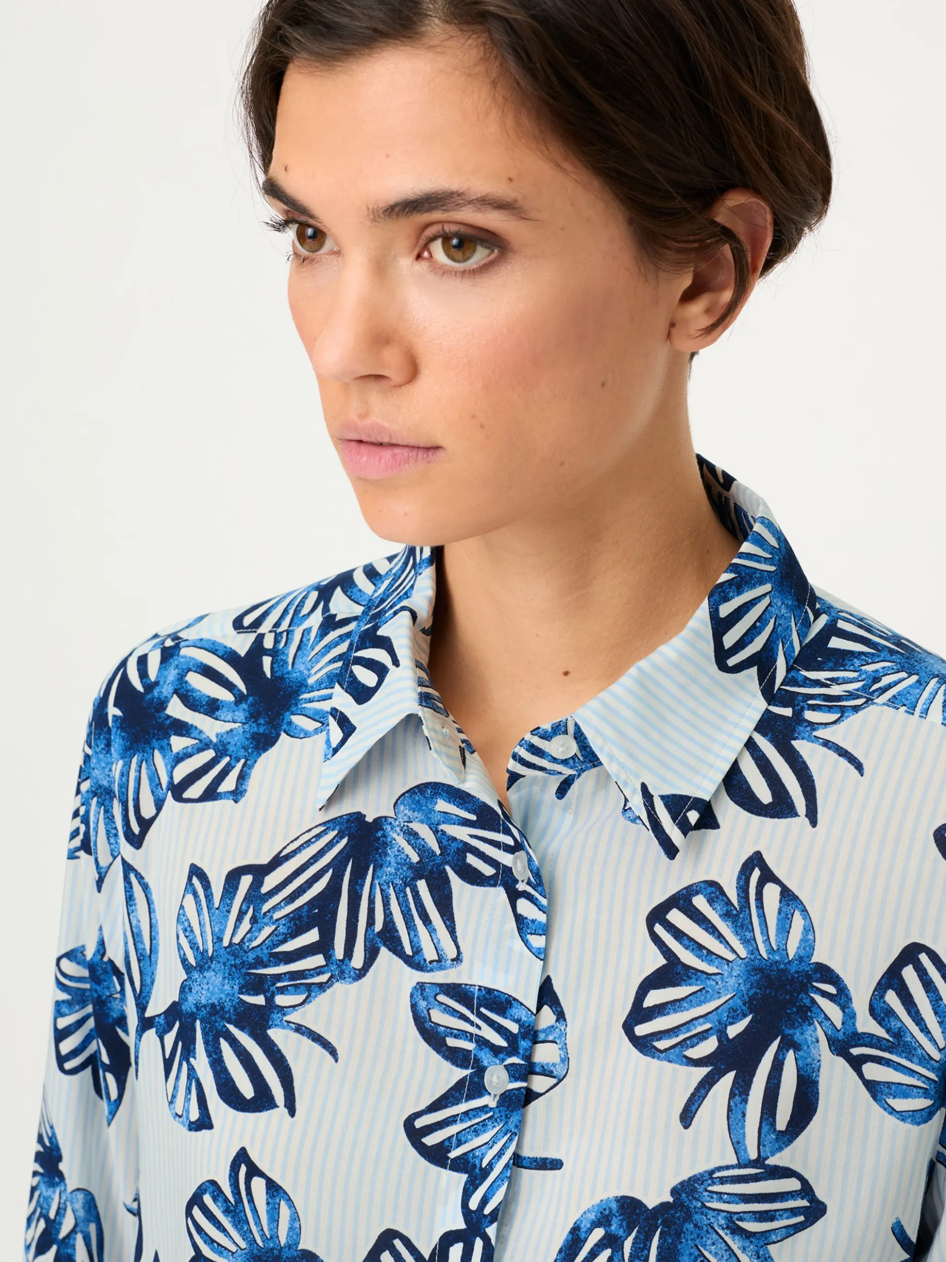 Olsen Damen Bluse in mehrfarbig - Ärmel: langarm