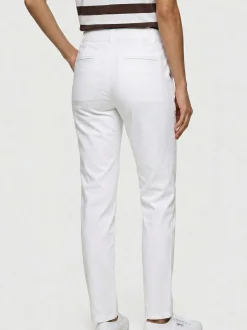 Olsen Damen Cargohose - Lisa Straight in weiß