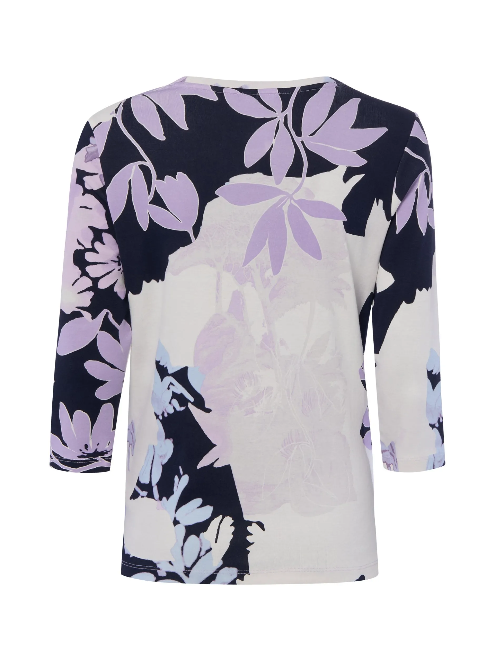 Olsen Damen Langarmshirt - Hannah in flieder ecru