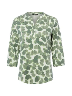 Olsen Damen Langarmshirt - Hannah in schilf weiß