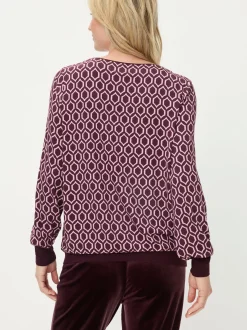 Olsen Damen Langarmshirt in rot - Ausschnitt: Rundhals