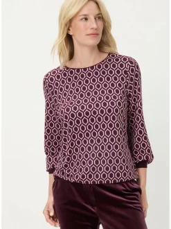 Olsen Damen Langarmshirt in rot - Ausschnitt: Rundhals