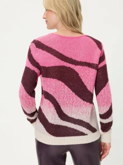 Olsen Damen Pullover in pink - Ausschnitt: Rundhals