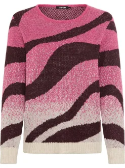 Olsen Damen Pullover in pink - Ausschnitt: Rundhals