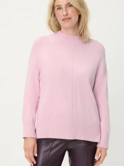 Olsen Damen Pullover in rosa - Ausschnitt: Rundhals