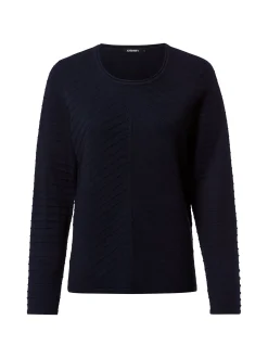 Olsen Damen Strickpullover in marine - Ärmel: langarm