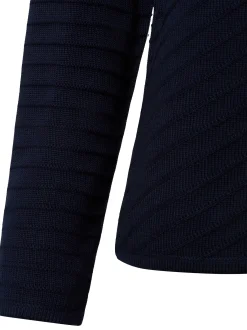 Olsen Damen Strickpullover in marine - Ärmel: langarm