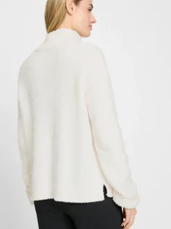 Olsen Damen Strickpullover in weiß - Ärmel: langarm