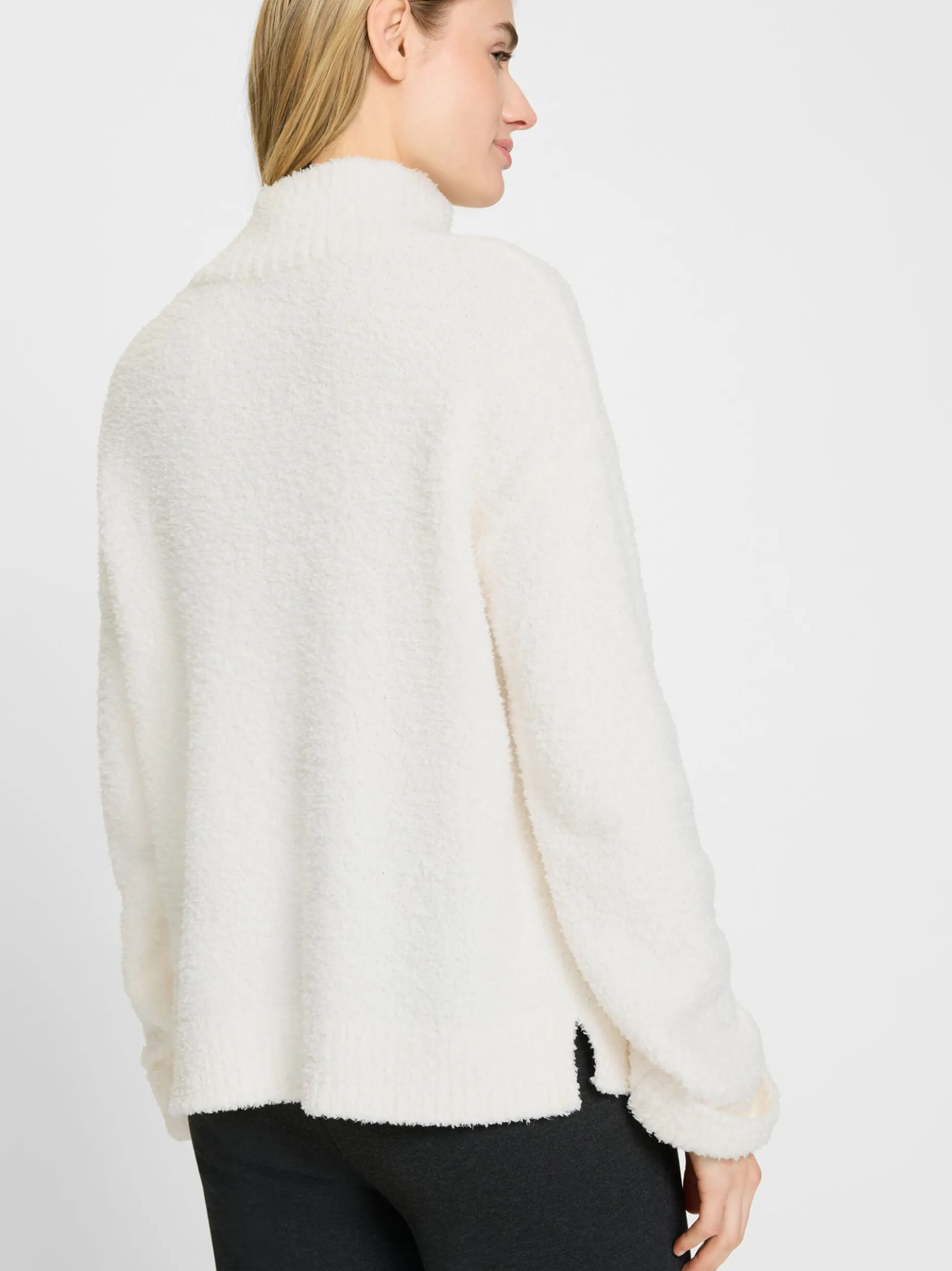Olsen Damen Strickpullover in weiß - Ärmel: langarm