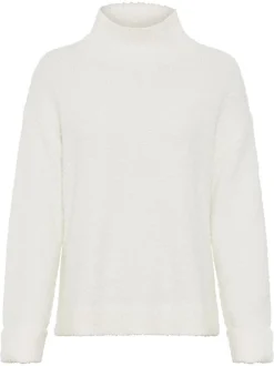 Olsen Damen Strickpullover in weiß - Ärmel: langarm