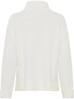Olsen Damen Strickpullover in weiß - Ärmel: langarm