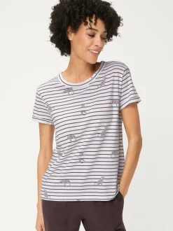 Olsen Damen T-Shirt - Hannah in weiß schoko