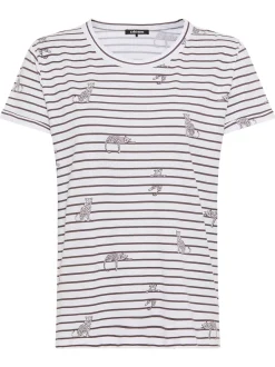 Olsen Damen T-Shirt - Hannah in weiß schoko