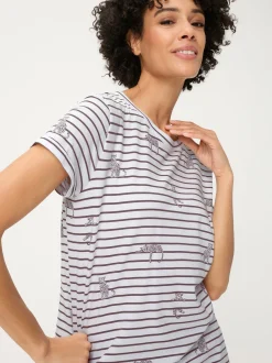 Olsen Damen T-Shirt - Hannah in weiß schoko