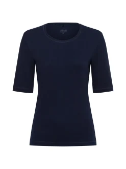Olsen Damen T-Shirt in marine - Ausschnitt: Rundhals