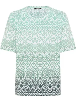 Olsen Damen T-Shirt in mint - Ausschnitt: Rundhals